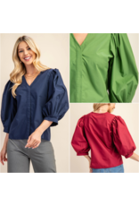Julieta Bishop Sleeve Blouse
