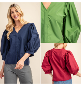 Julieta Bishop Sleeve Blouse