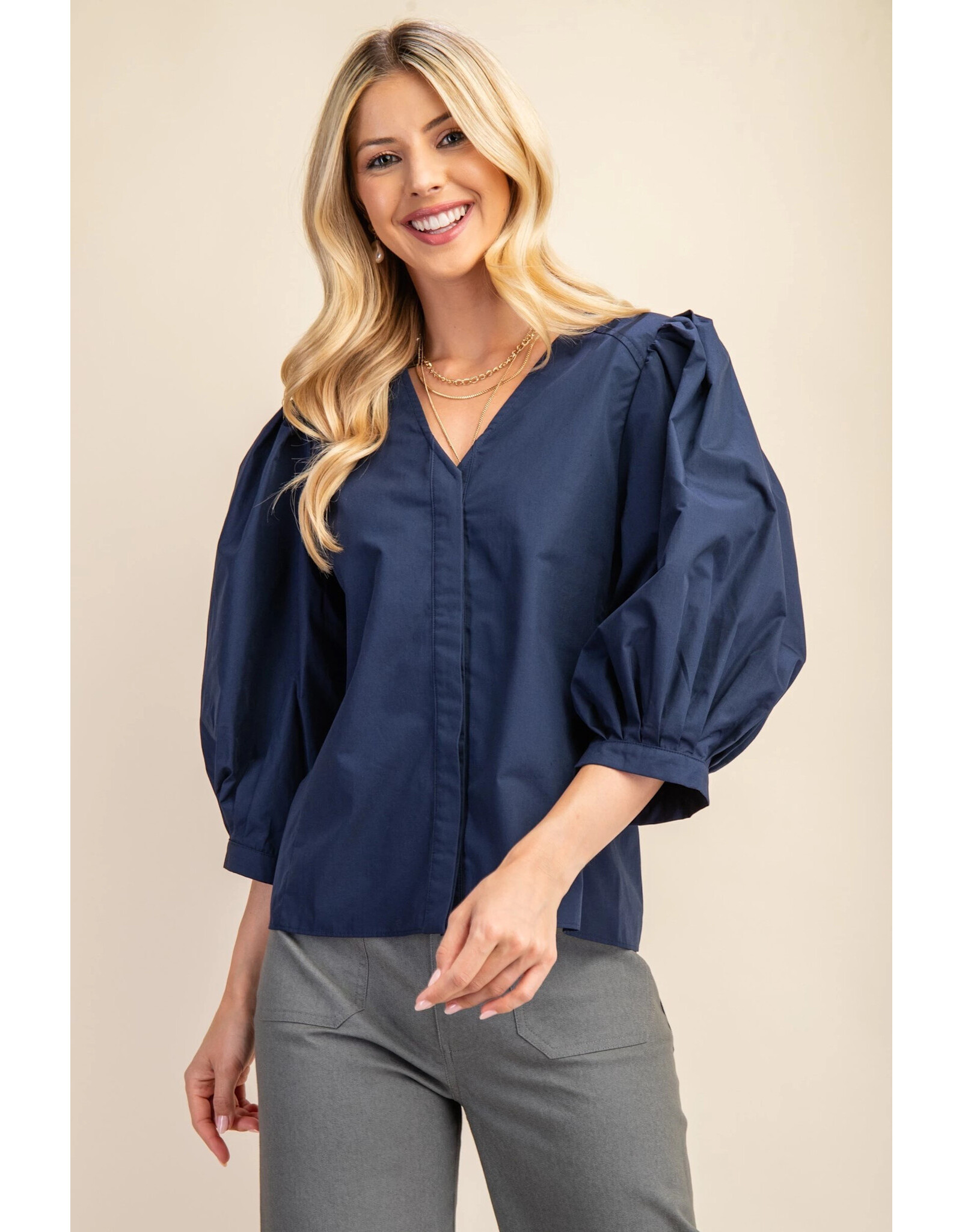 Julieta Bishop Sleeve Blouse