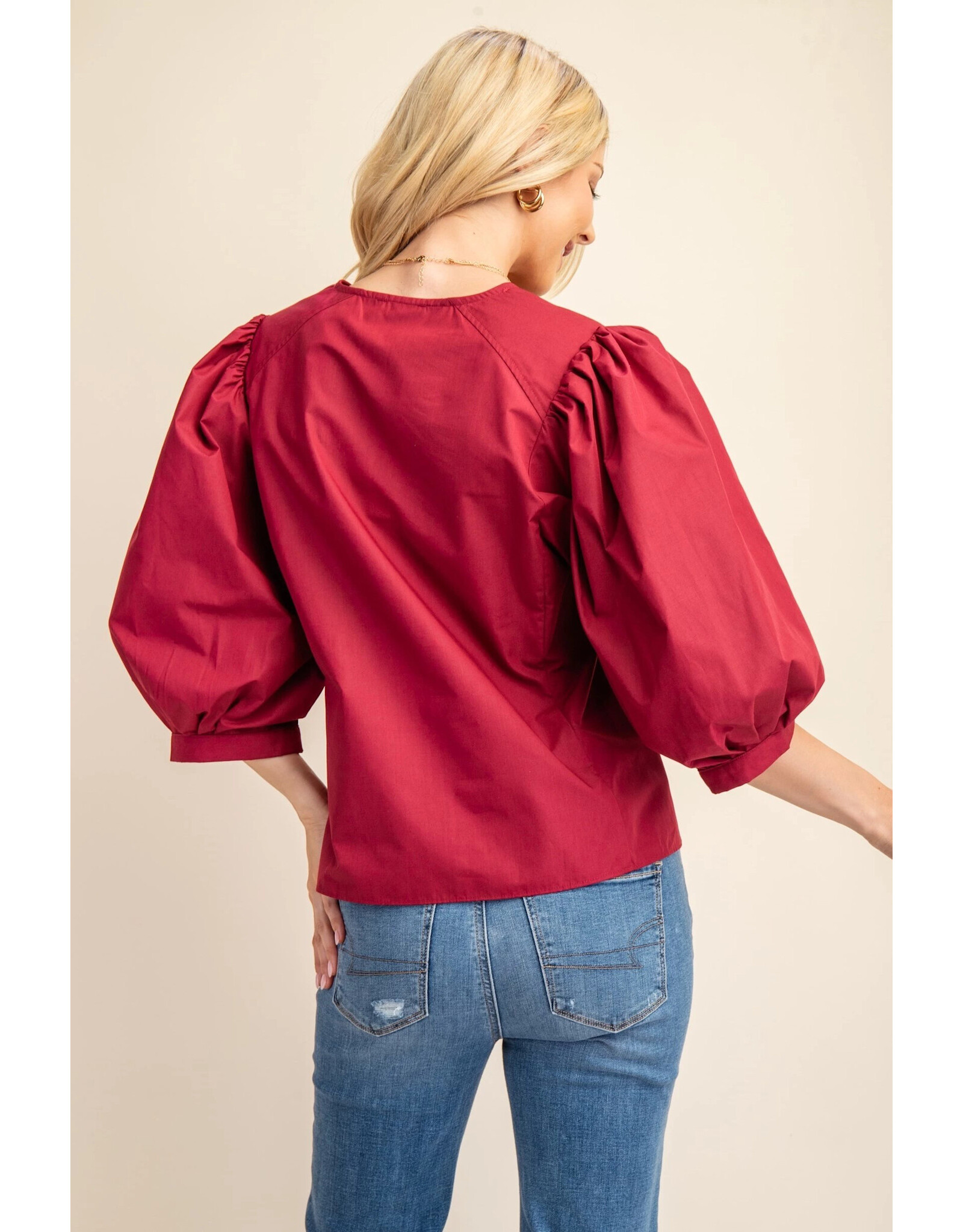 Julieta Bishop Sleeve Blouse