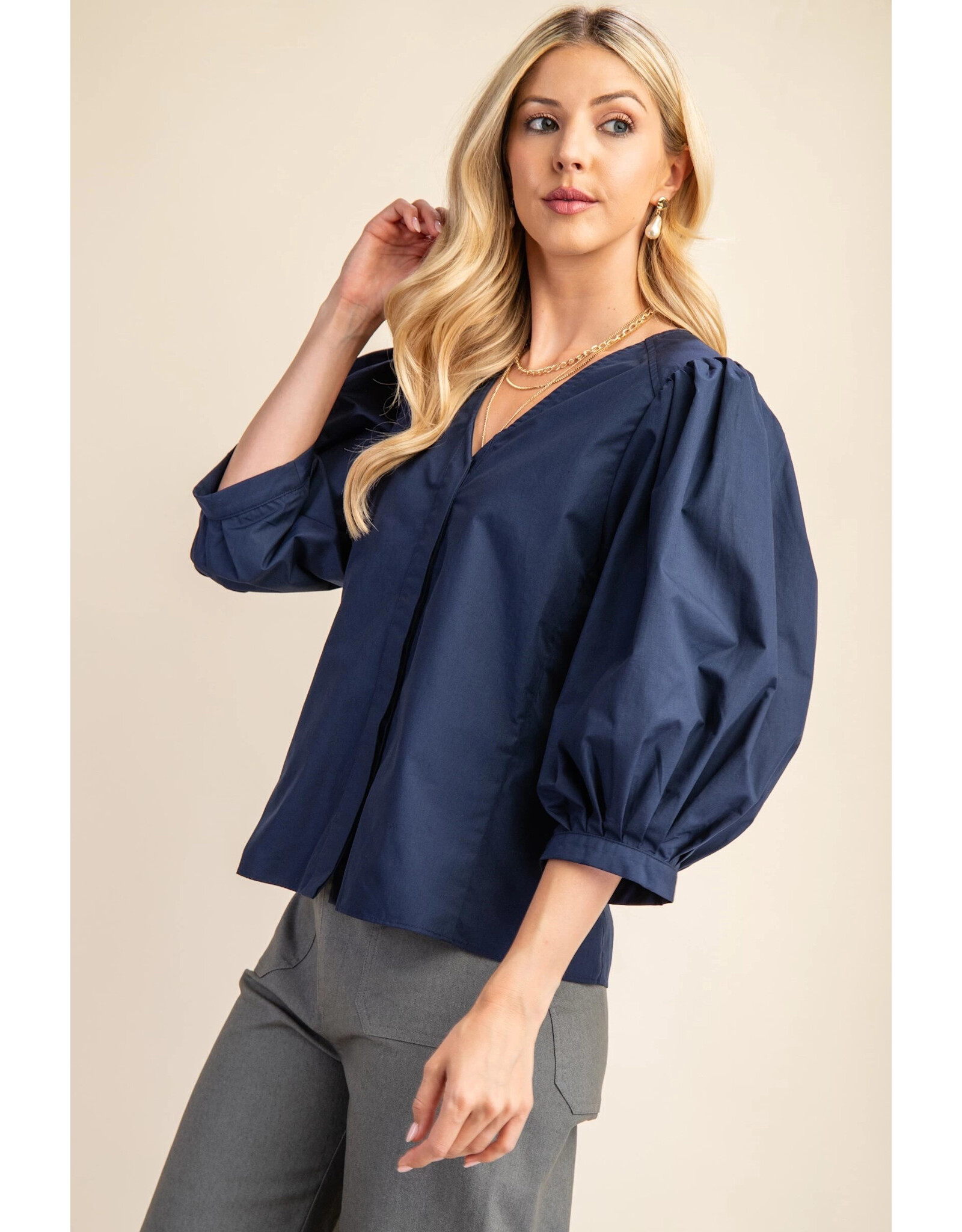 Julieta Bishop Sleeve Blouse