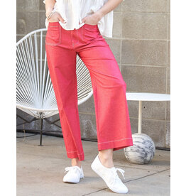 Amila Contrast Stitching Pant