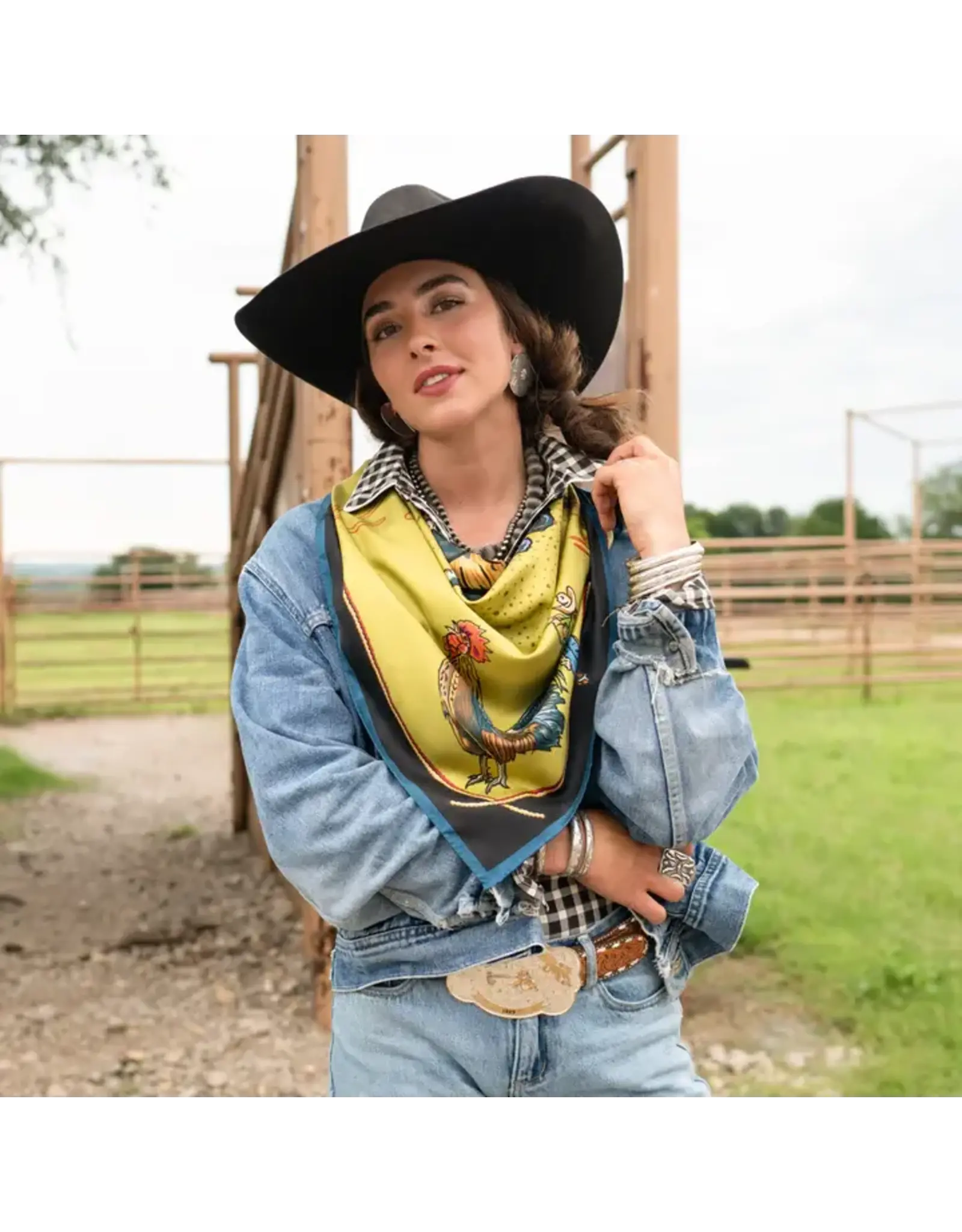 Fringe Scarves Fringe Gallo Del Cielo Shorty Chartreuse