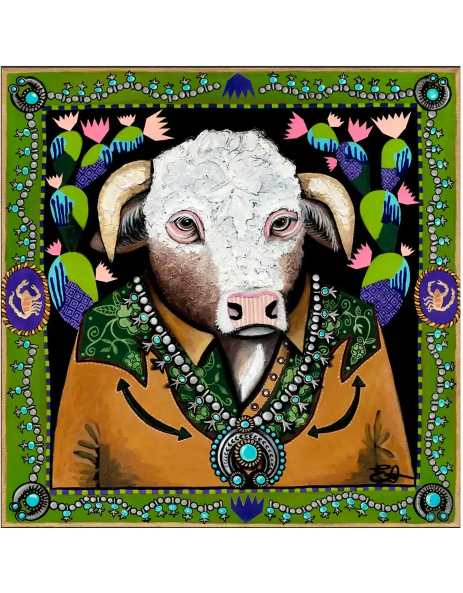 Fringe Scarves Fringe Bull in Bloom Shorty