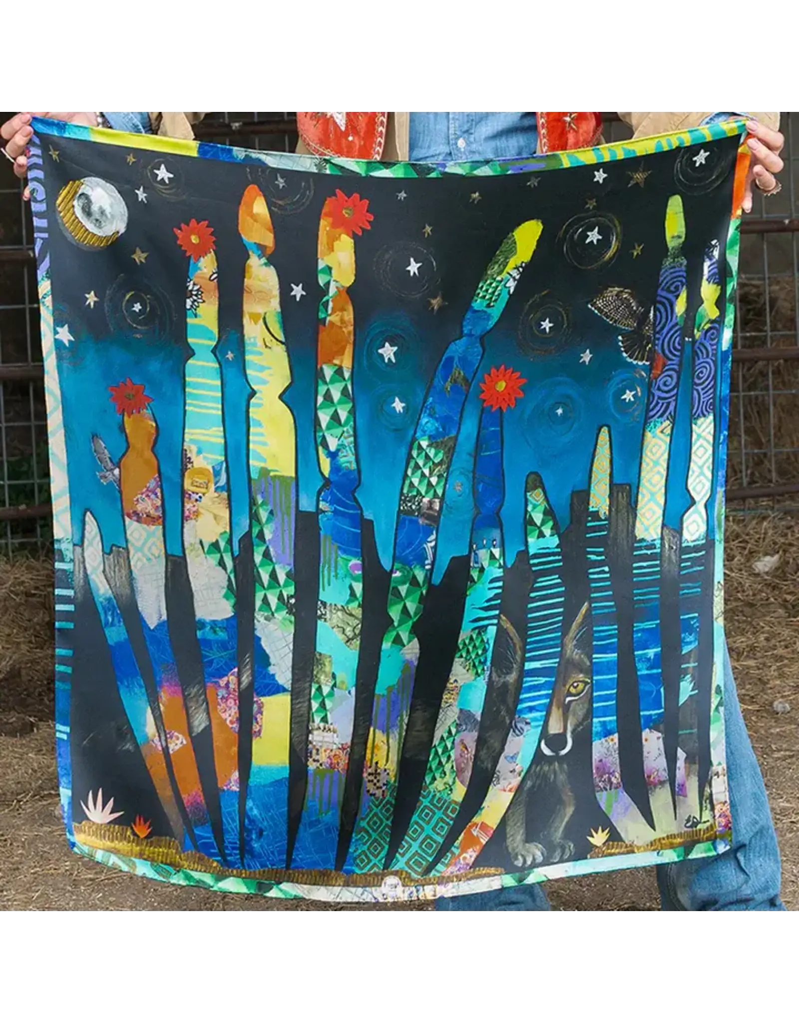 Fringe Scarves Fringe Painted Ruins Shorty
