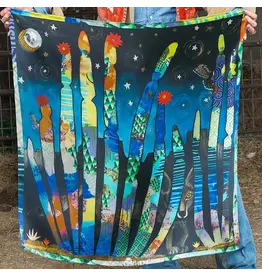 Fringe Scarves Fringe Painted Ruins Shorty