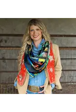 Fringe Scarves Fringe Painted Ruins Shorty