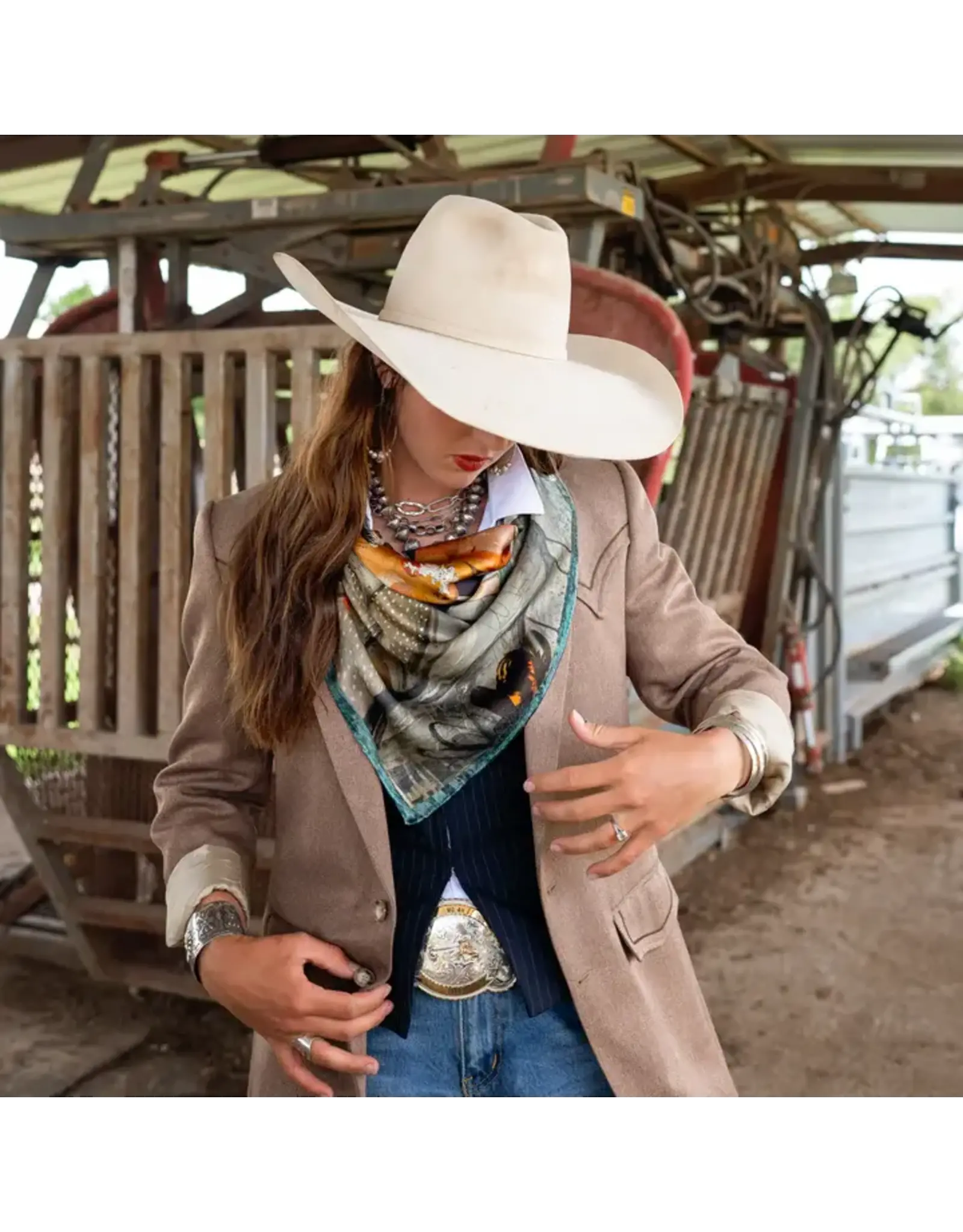 Fringe Scarves Fringe Blue Melodies Shorty