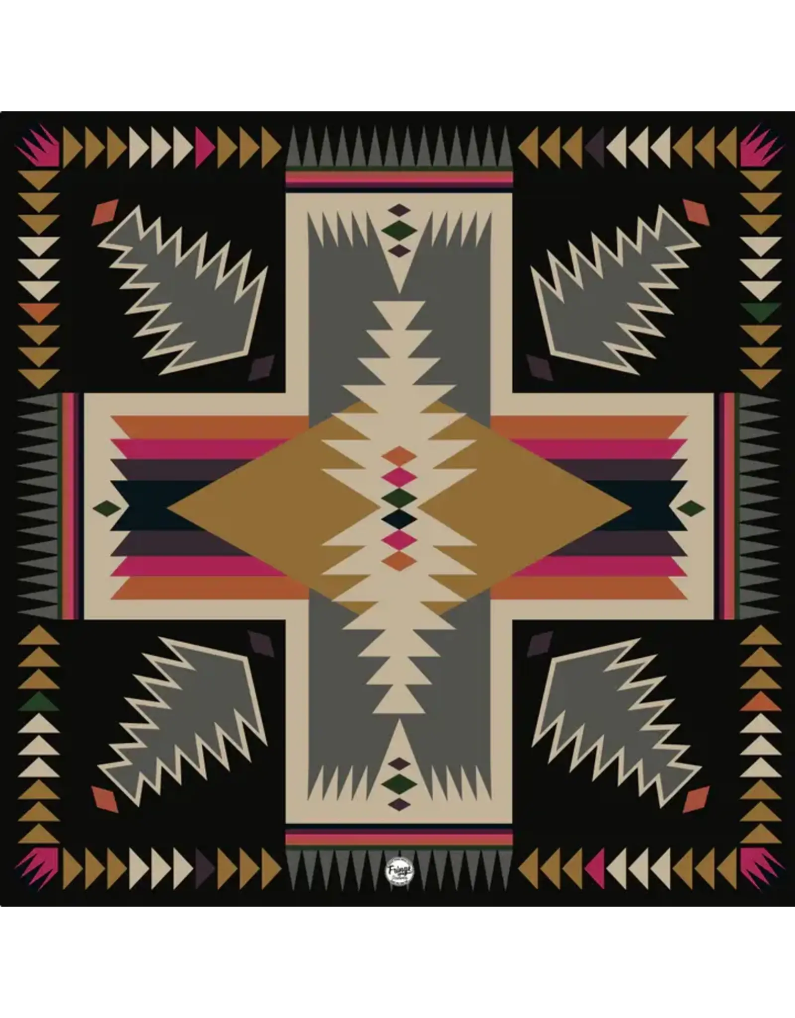 Fringe Scarves Fringe Cross Me Shorty Black