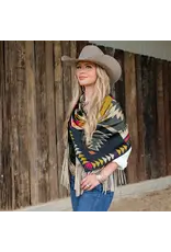 Fringe Scarves Fringe Cross Me Shorty Black