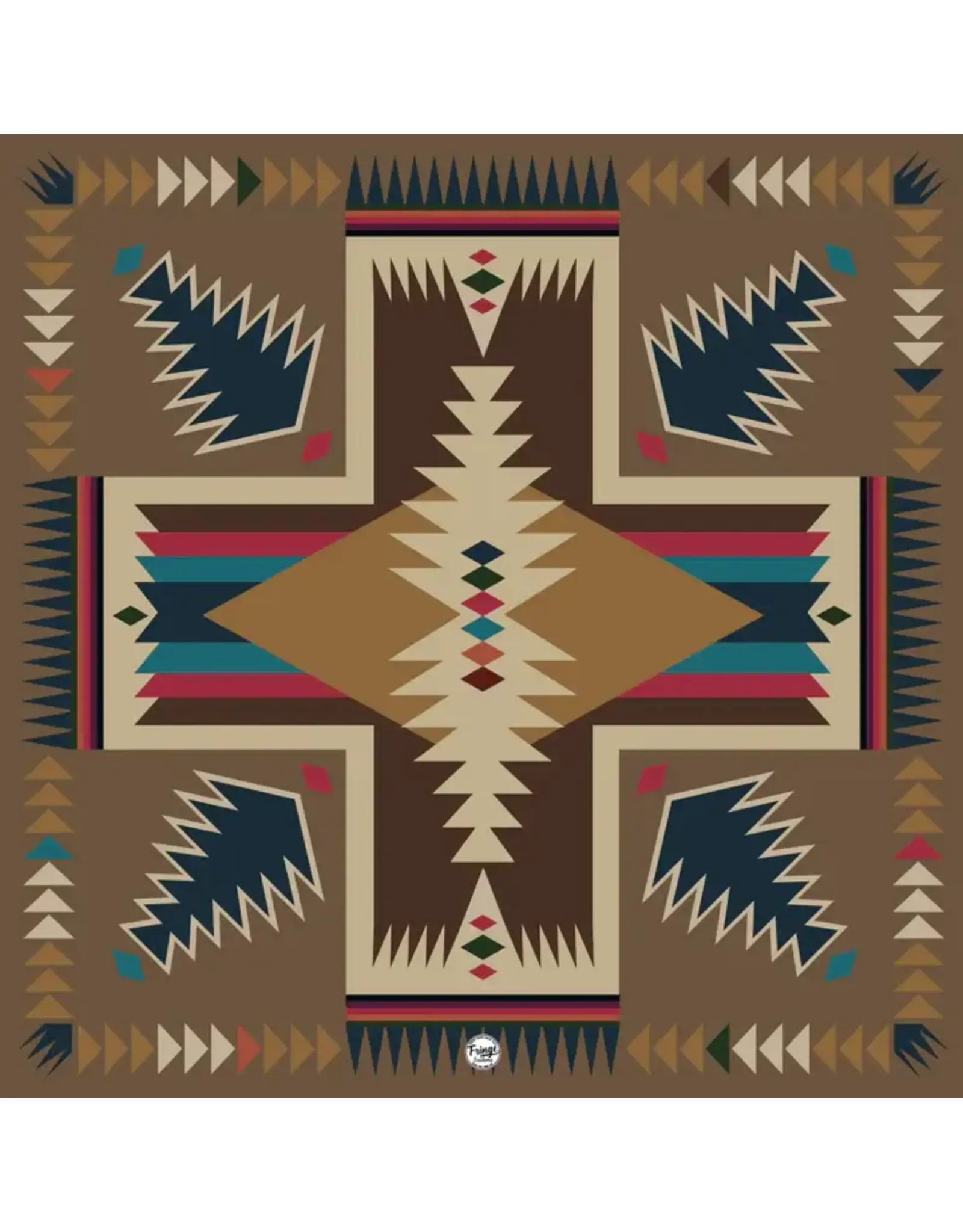 Fringe Scarves Fringe Cross Me Shorty Caramel Brown
