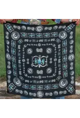 Fringe Scarves Fringe Turqs and Conchos Shorty Black