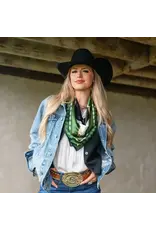 Fringe Scarves Fringe Hooked Shorty Green