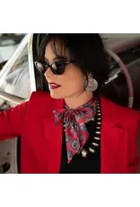 Fringe Scarves Fringe Big Concho Twilly Red Fringe Scarves Fringe Big Concho Twilly Red