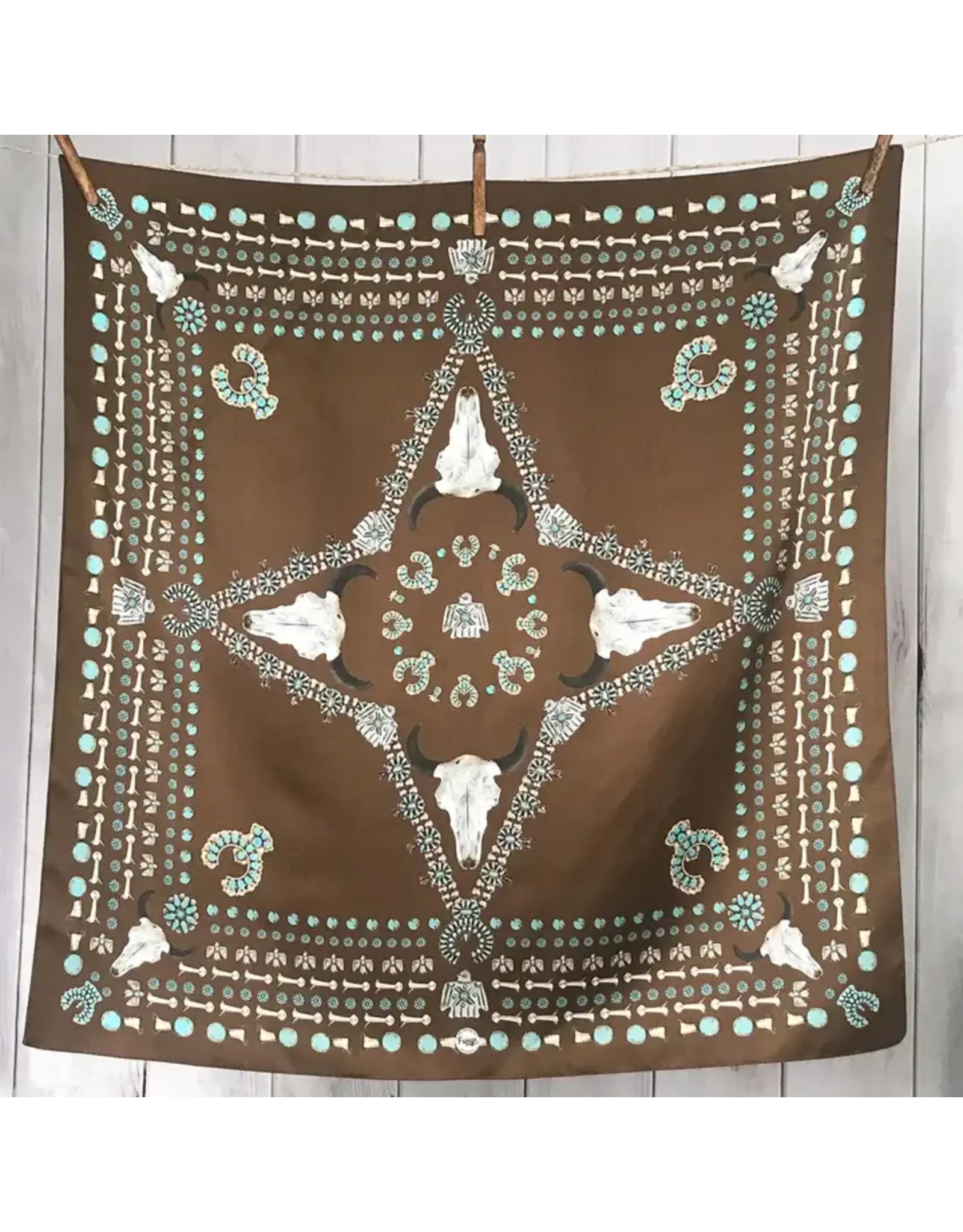 Fringe Scarves Fringe Squash Blossom Shorty Brown