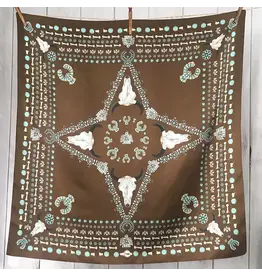 Fringe Scarves Fringe Squash Blossom Shorty Brown