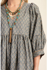Florencia Mini Dress with Puff Sleeves