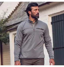 Tom Beckbe Tucker Fleece Quarter Zip Greystone