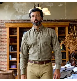 Tom Beckbe Culver Oxford Shirt Olive Umber
