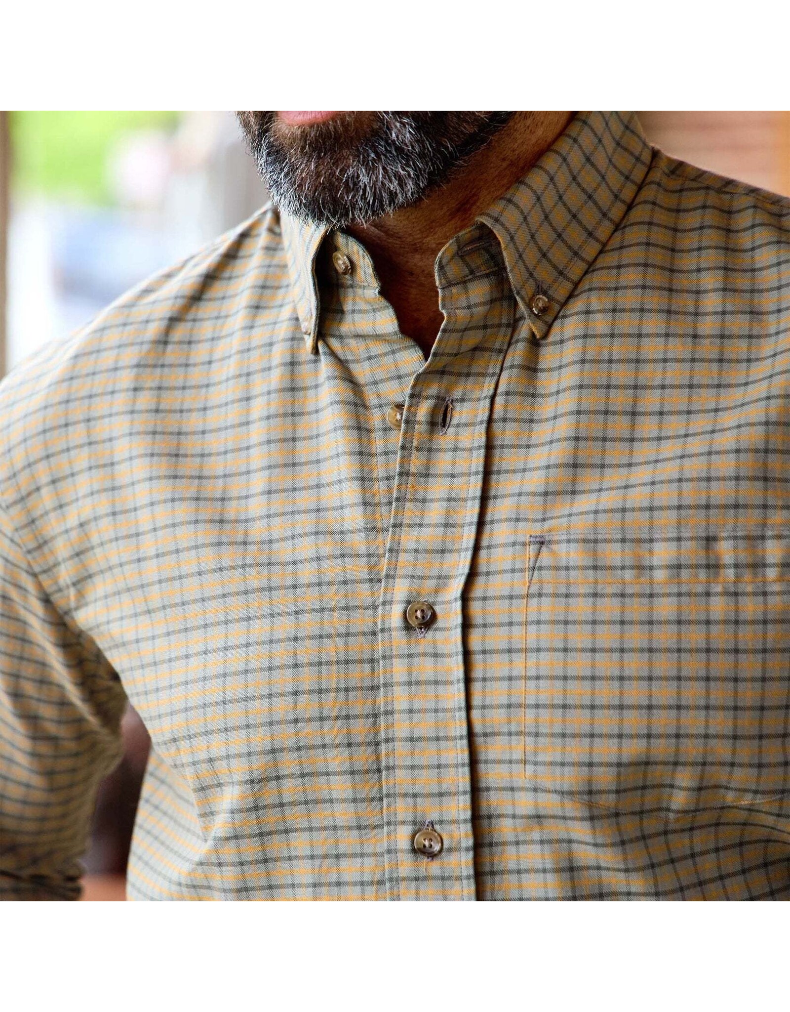 Tom Beckbe Culver Oxford Shirt Olive Umber