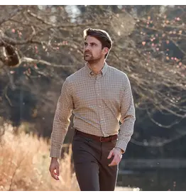 Tom Beckbe Knapp Cotton Twill Sport Shirt Pin Oak
