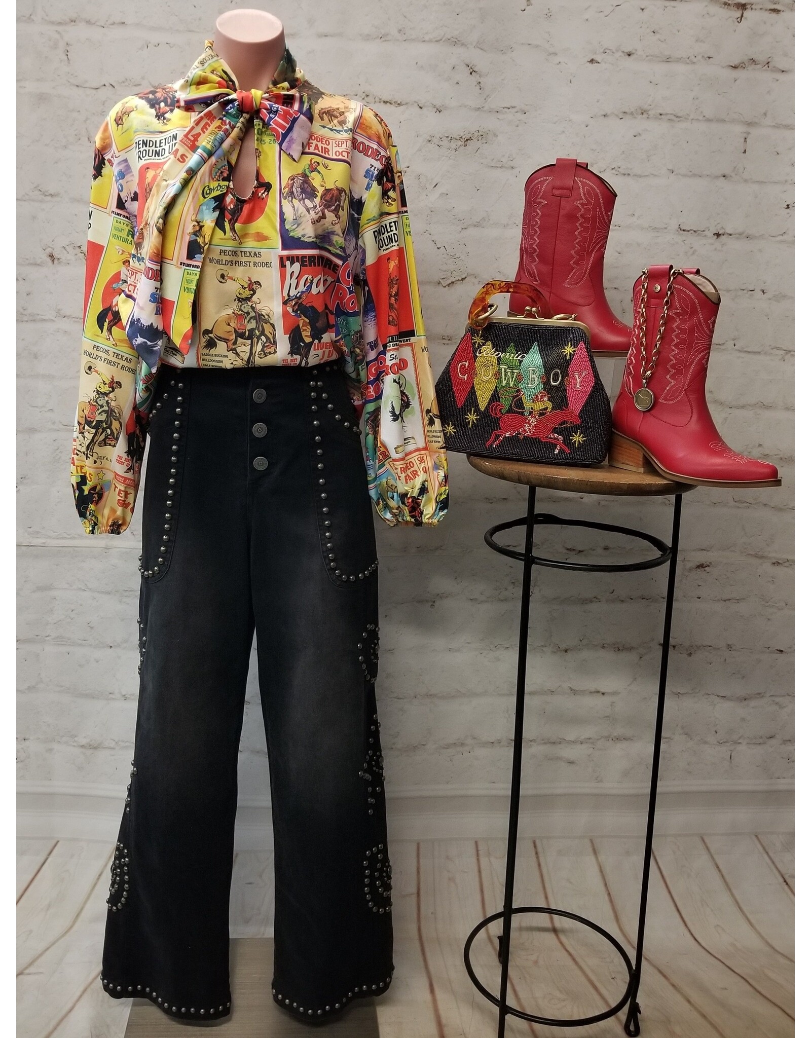 Vintage Rodeo Poster Blouse