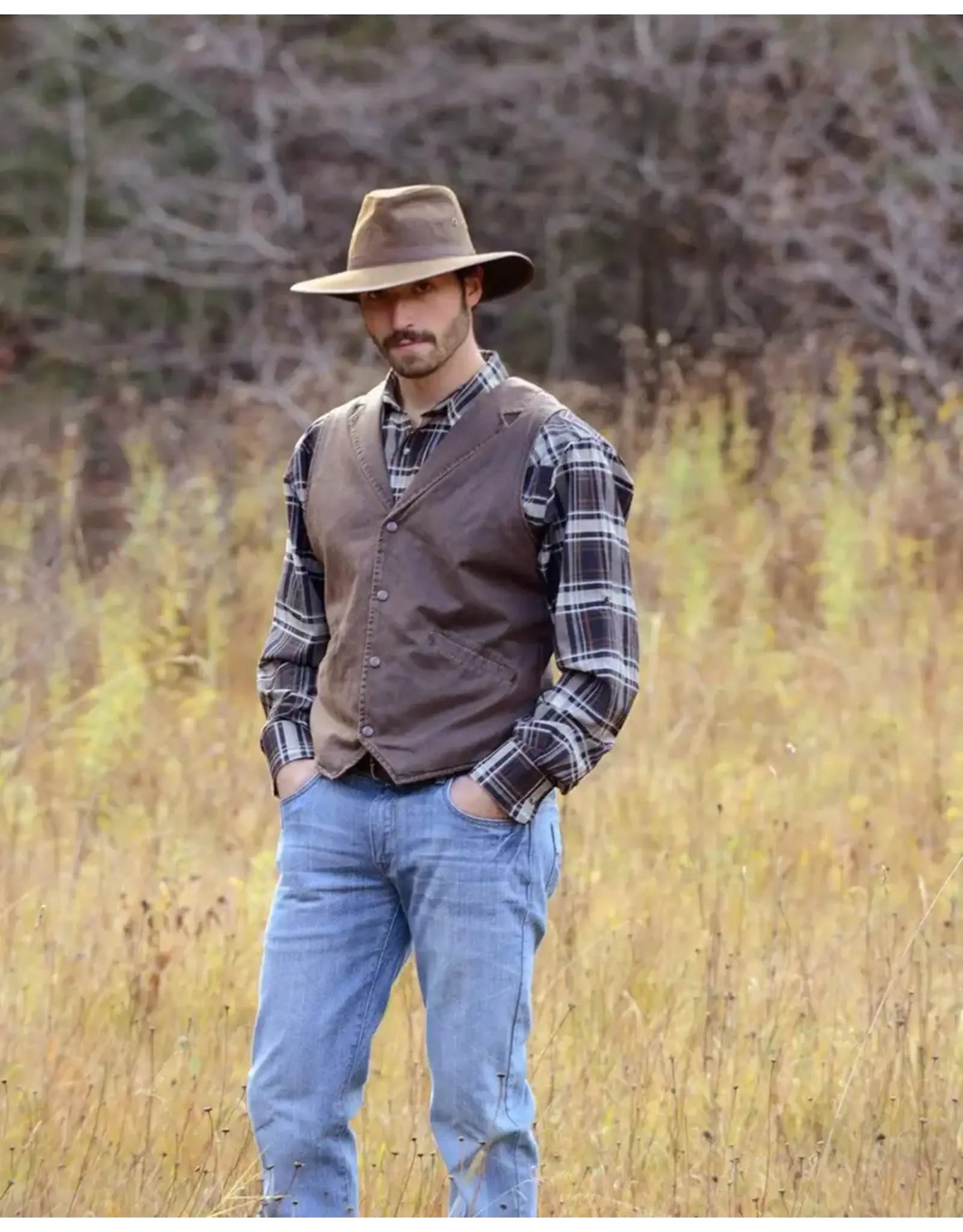 Outback Trading Arkansas Vest Brown