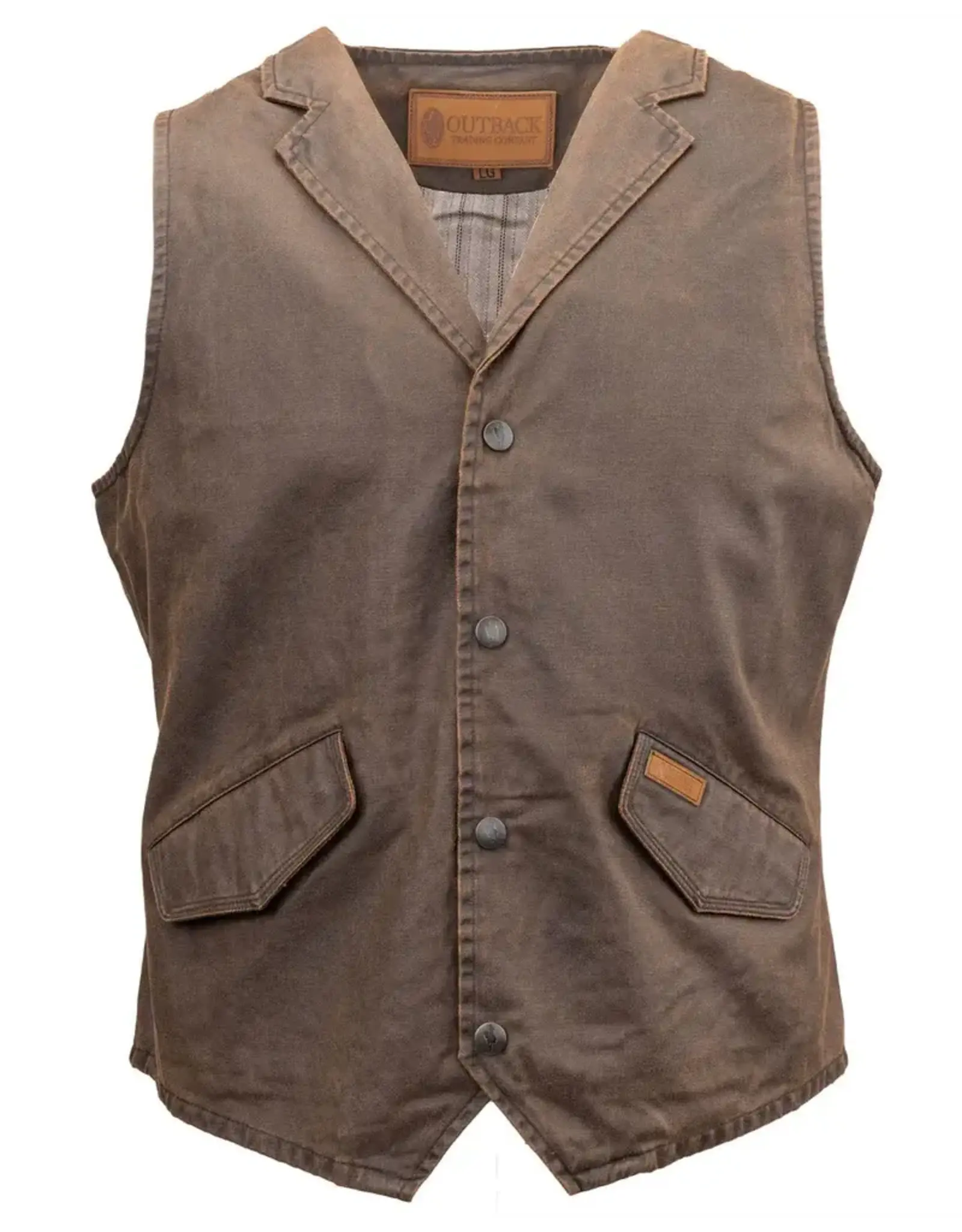 Outback Trading Arkansas Vest Brown