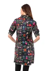 Dizzy Lizzie Chatham Dress Black Botanical