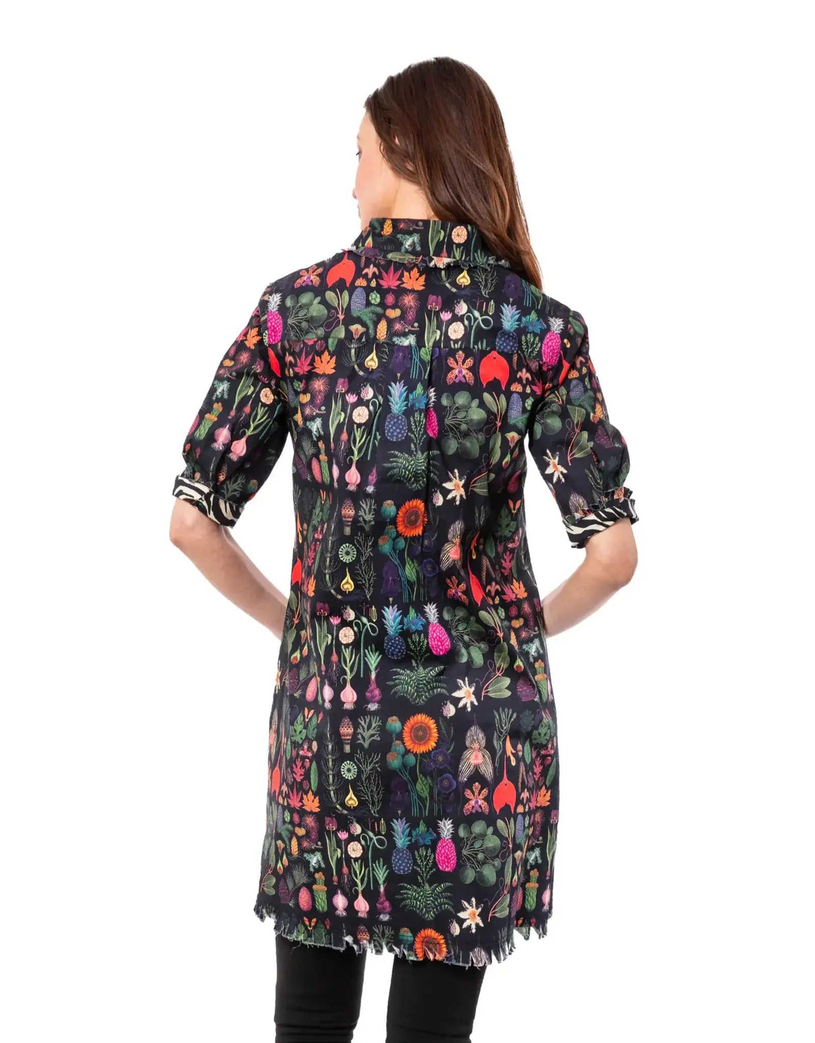 Dizzy Lizzie Chatham Dress Black Botanical