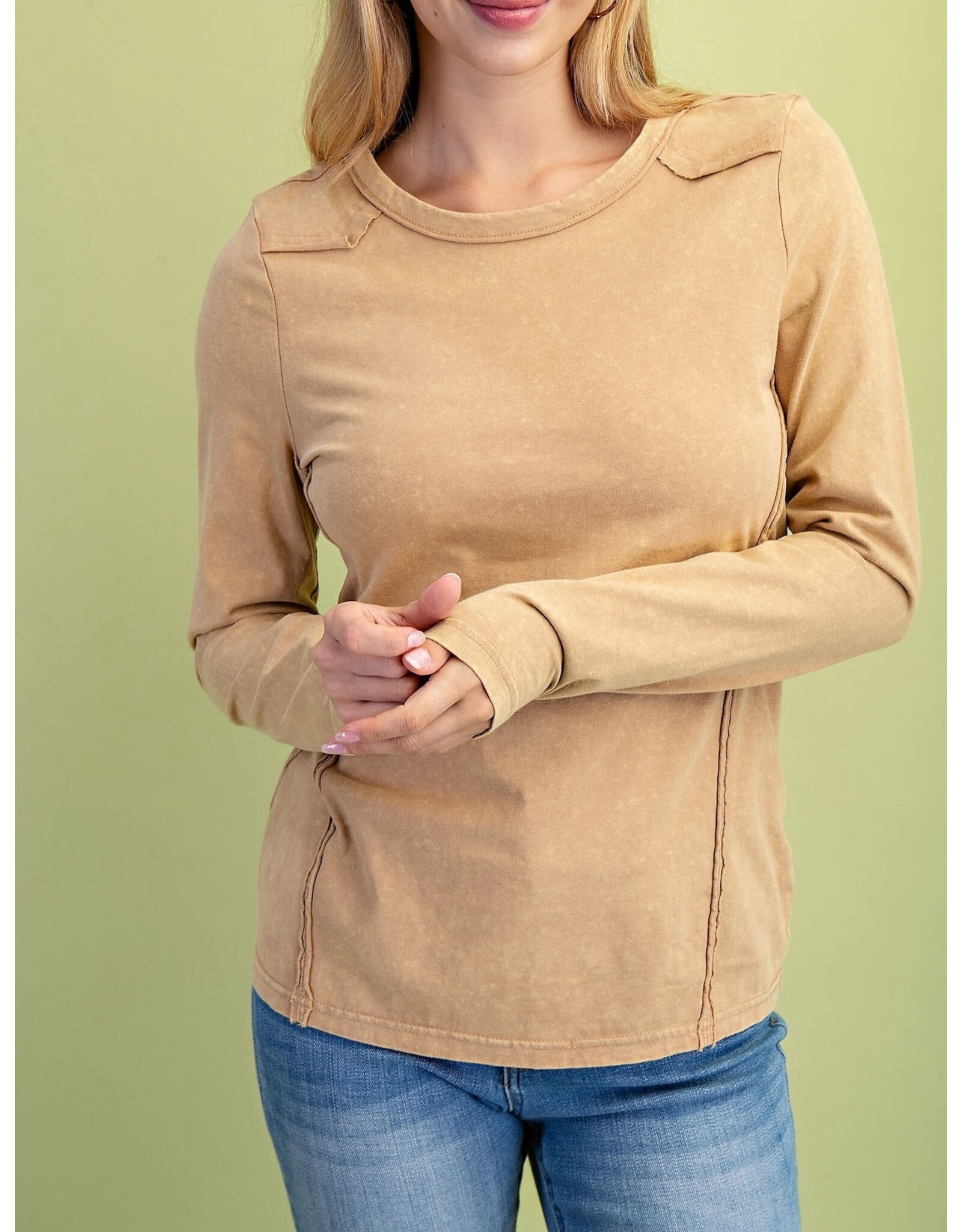 Alameda Washed Long Sleeve Crewneck T-Shirt