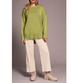 Tribal Tribal Drop Shoulder Crew Neck Tunic Sweater