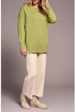 Tribal Tribal Drop Shoulder Crew Neck Tunic Sweater