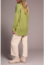 Tribal Tribal Drop Shoulder Crew Neck Tunic Sweater