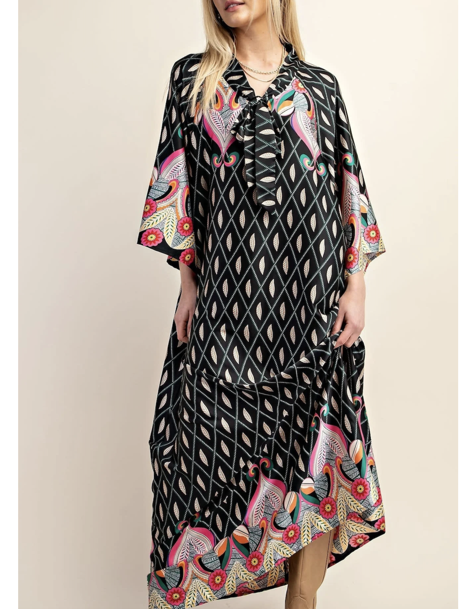 Jacinda Maxi Dress with Neck Bow