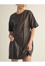 Laia Leatherette Mini Dress