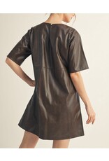 Laia Leatherette Mini Dress