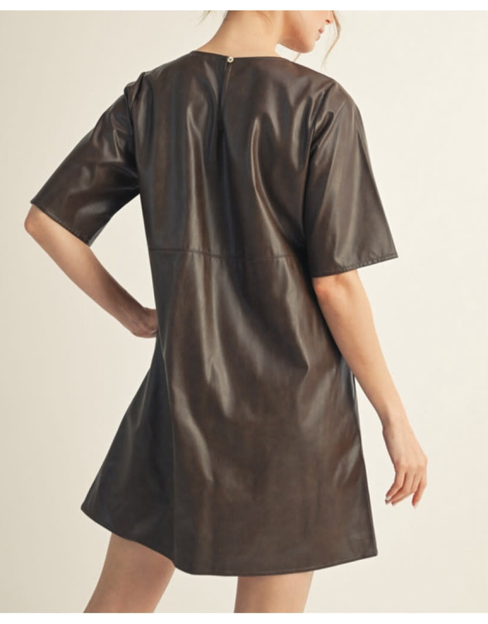 Laia Leatherette Mini Dress