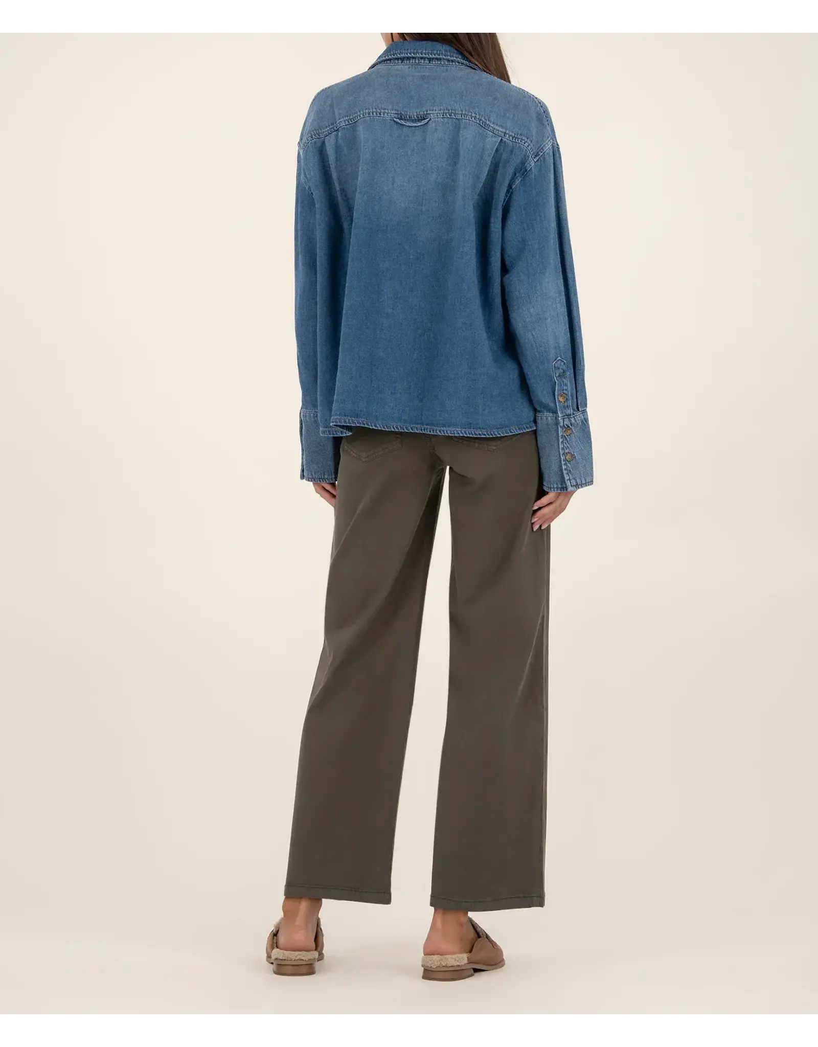Kut from the Kloth / STS Blue KUT Gertie Longsleeve Button Front Shirt Vntage Wash