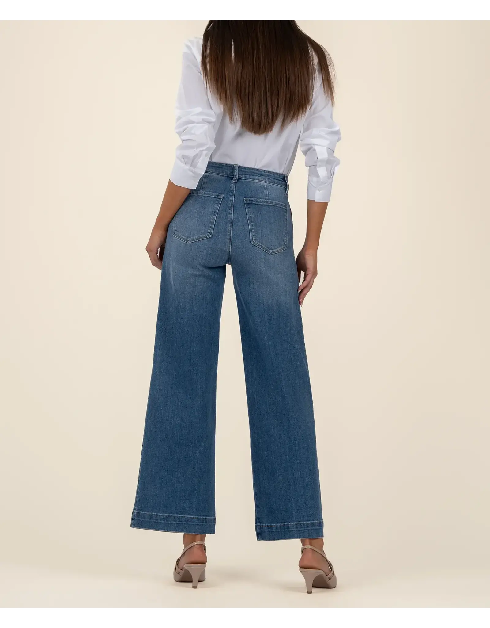Kut from the Kloth / STS Blue KUT Meg High Rise Wide Leg Pants w/Pork Chop Pockets