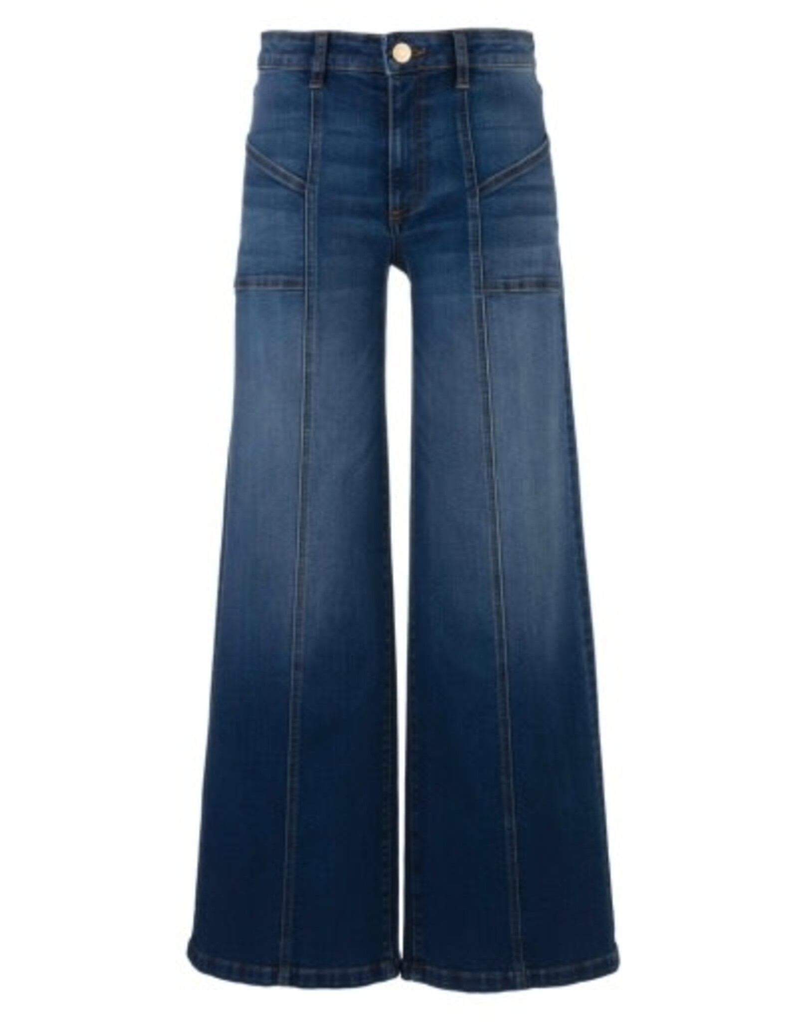 Kut from the Kloth / STS Blue KUT Jean High Rise Wide Front Seam Patch Front Pockets