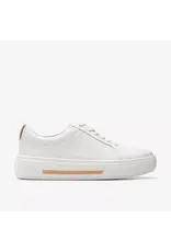Clarks Clarks Hollyhock Walk Off White Leather Sneaker Clarks Clarks Hollyhock Walk Off White Leather Sneaker