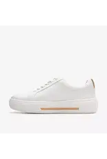 Clarks Clarks Hollyhock Walk Off White Leather Sneaker Clarks Clarks Hollyhock Walk Off White Leather Sneaker