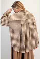 Charlie Check Button Down Washed Shirt