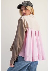 Carol Color Block Swing Shirt