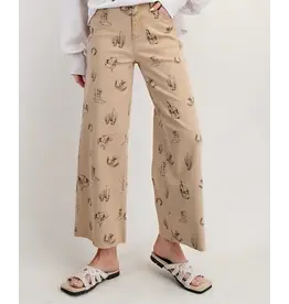 Wahoo Western Print Denim Pants