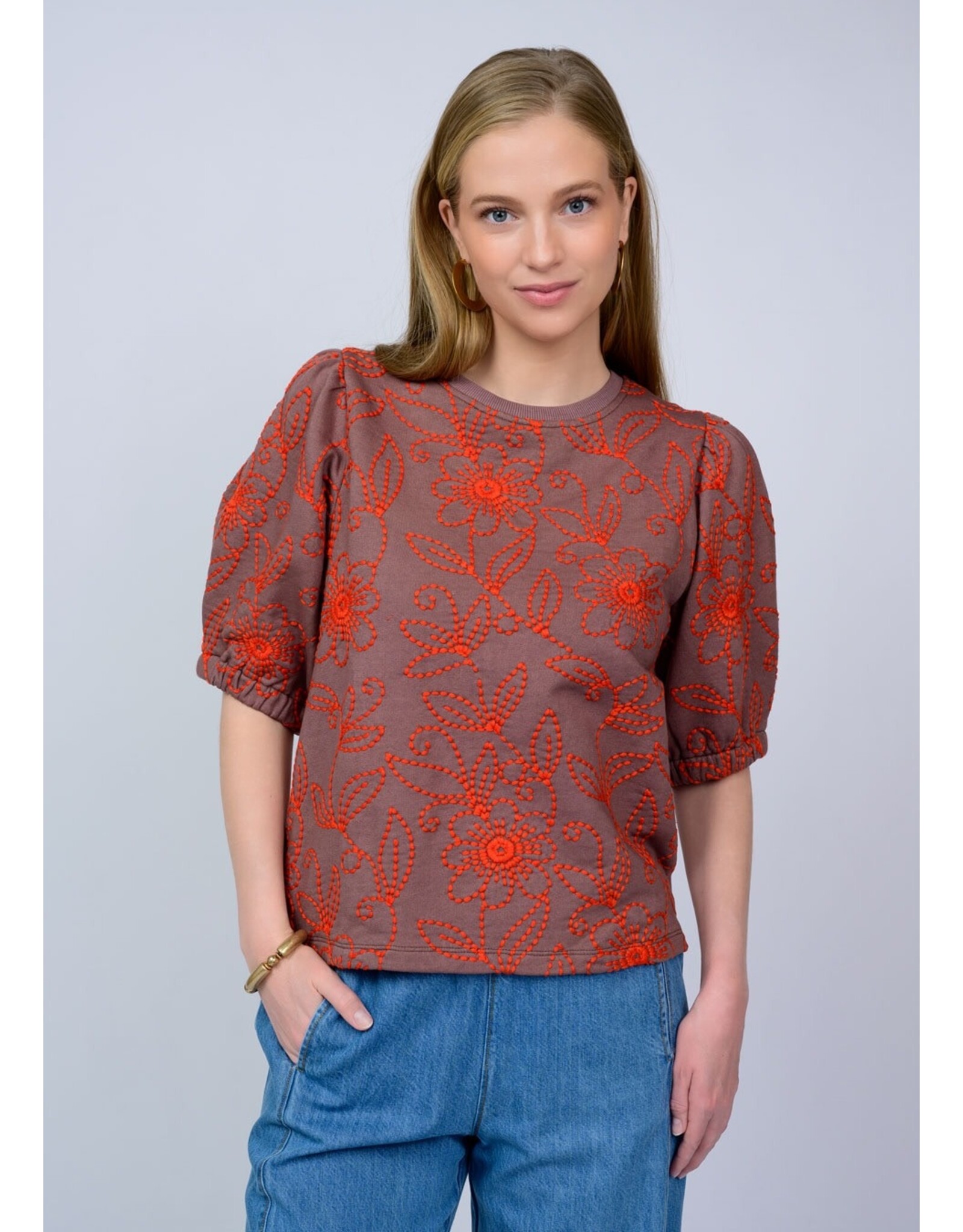 Ivy Jane Ivy Jane Floral Vines Knit Top
