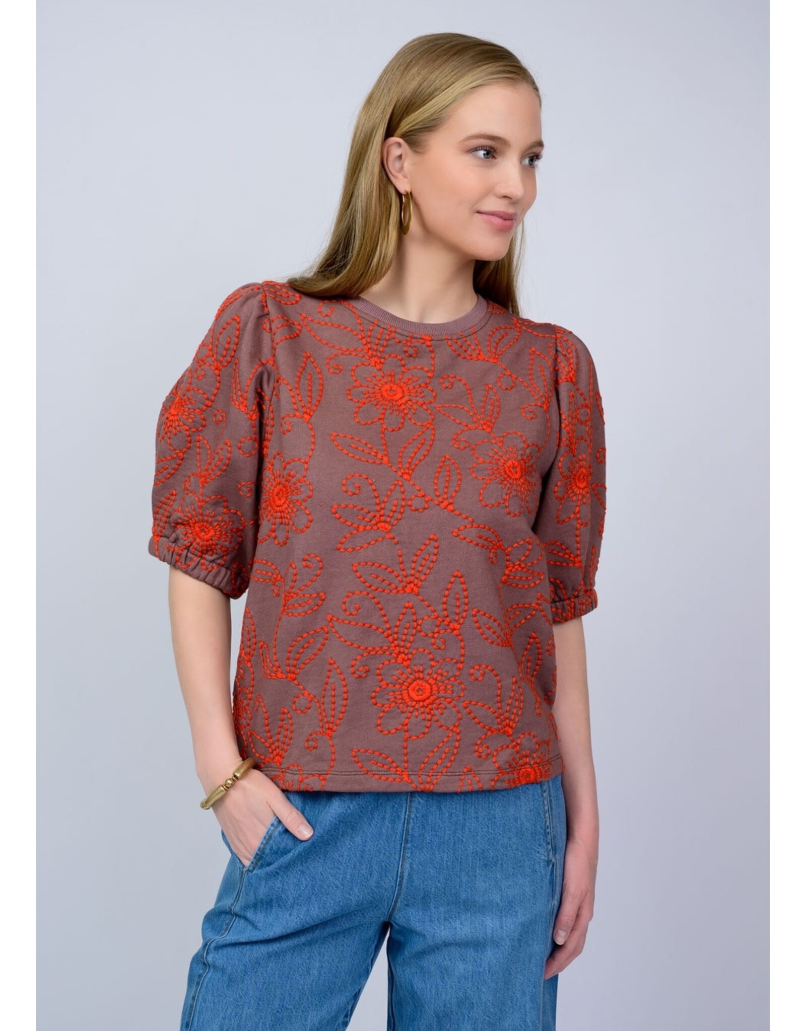 Ivy Jane Ivy Jane Floral Vines Knit Top