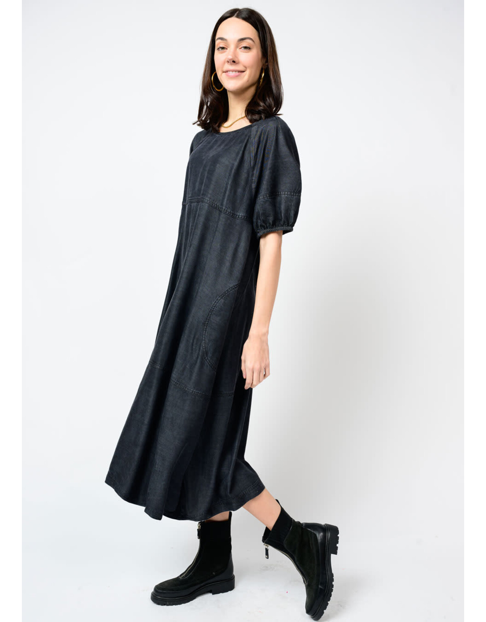 Uncle Frank Uncle Frank Denim Tiered Dress