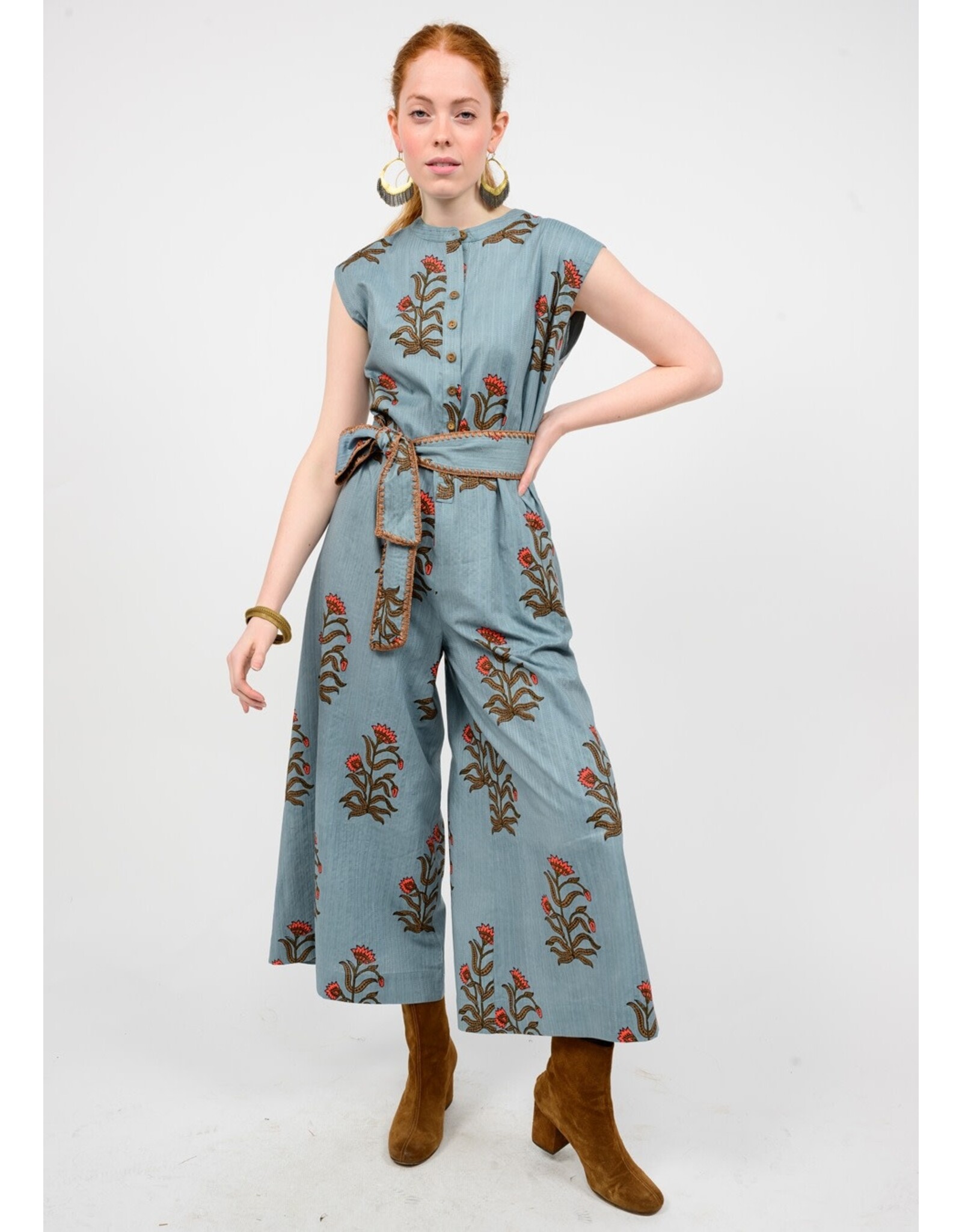 Uncle Frank Uncle Frank Block Print Jumpsuit